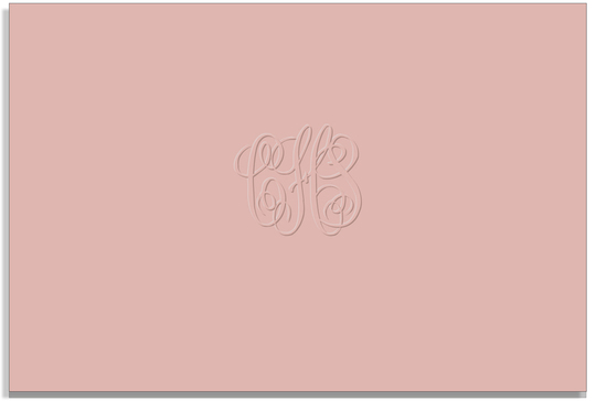 Classic Embossed Foldover Note Cards